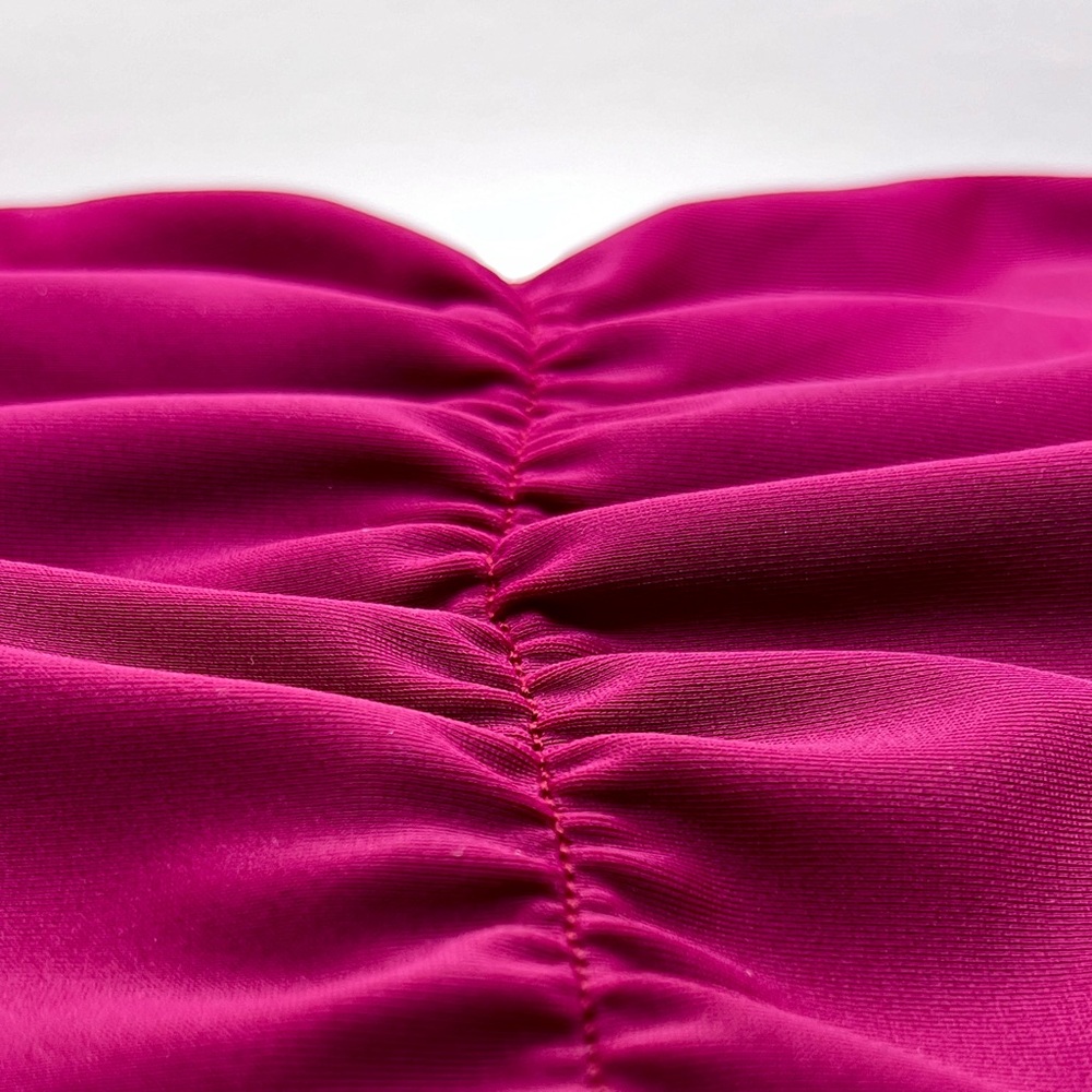 Free People Zinke Magenta Pink Katie Bottom Size L Hipster Solid Designer Surfer - Picture 7 of 10